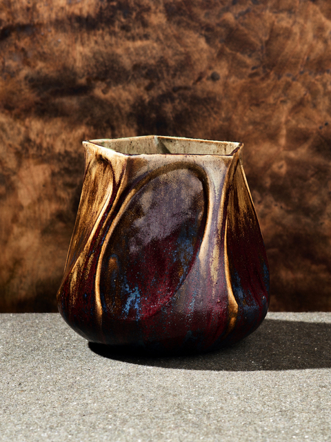 Pierre Adrien Dalpayrat, ‘Pentagonal Twist Vase’, 1904, Jason Jacques Gallery