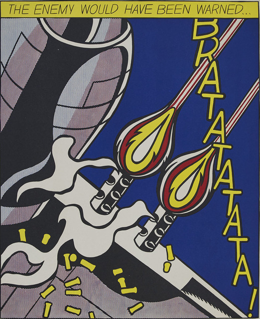 Roy Lichtenstein, ‘The Enemy Would Have Been Warned... (One Plate Only, #2, From As I Opened Fire, Triptych)’, 1964, Waddington's