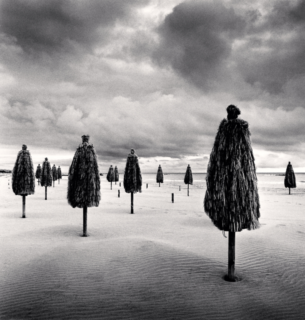 Michael Kenna, ‘Thirteen beach umbrellas, Abruzo, Italy’, 2016, Photography, Gelatin silver print, Patricia Conde Galería