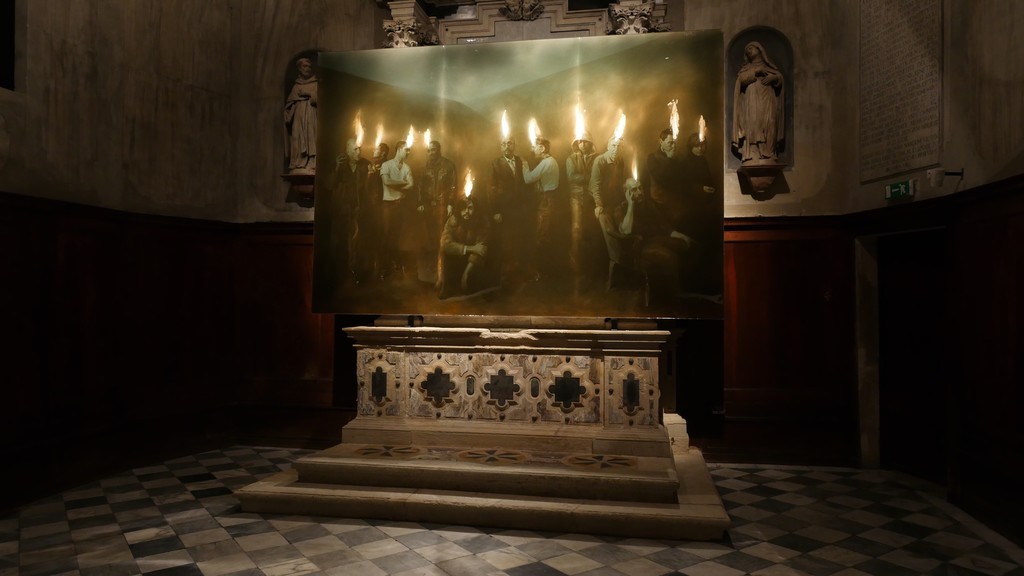 'Speaking in Tongues' installation view, Chiesa di San Gallo, 30124 Venezia, Italy. Image courtesy Paul Benney studios and Anima Mundi 'Speaking in Tongues' installation view, Chiesa di San Gallo, 30124 Venezia, Italy. Image courtesy Paul Benney studios and Anima Mundi