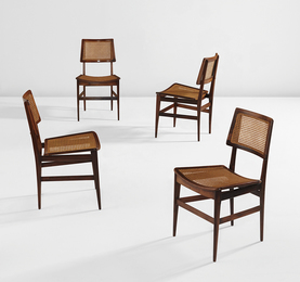 Set of four side chairs