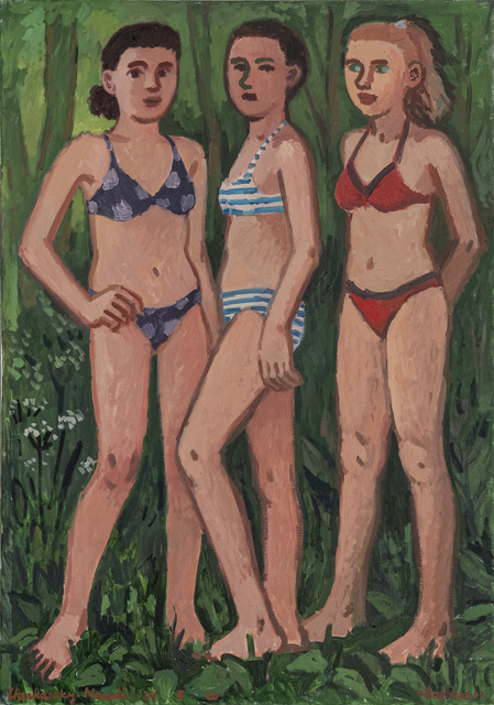 Zoya Cherkassky-Nnadi, ‘Bathers’, 2020, Painting, Oil on canvas, Rosenfeld Gallery