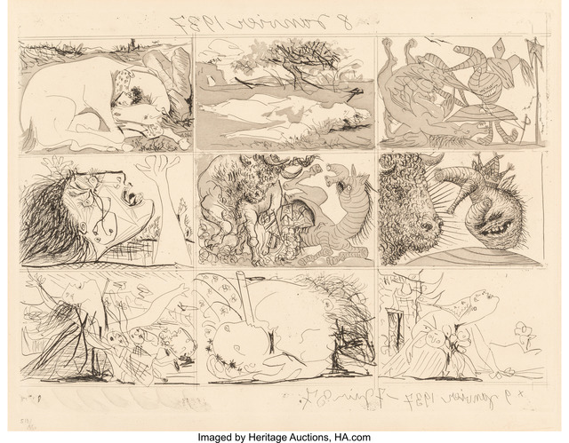 Pablo Picasso, ‘One Plate, from Suenos Y Mentira de Franco’, 1937, Heritage Auctions
