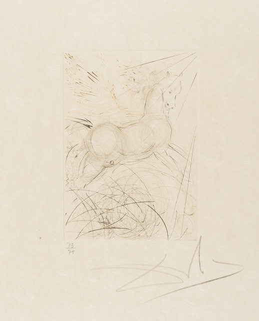 Salvador Dalí, ‘Pegasus (from Quinze Gravures) (M&L 291b; Field 68-4-A)’, 1968, Forum Auctions