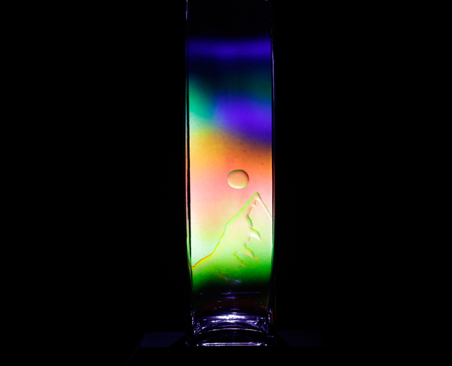 Ray Park, ‘Moon and Mountain’, 2019, Other, Functional glass vase embedded with transmission hologram, Wallplay