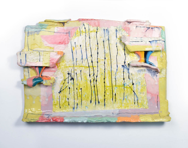 Lauren Mabry, ‘Molten Veil Painting (Light Lime & Pink)’, 2019, Sculpture, Ceramic, Ferrin Contemporary