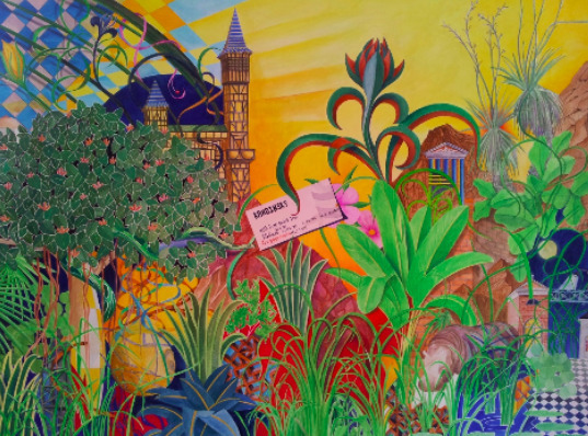 Patrick Faure, ‘Dialogue with a Hippo’, Painting, Watercolor on paper, Saphira & Ventura Gallery