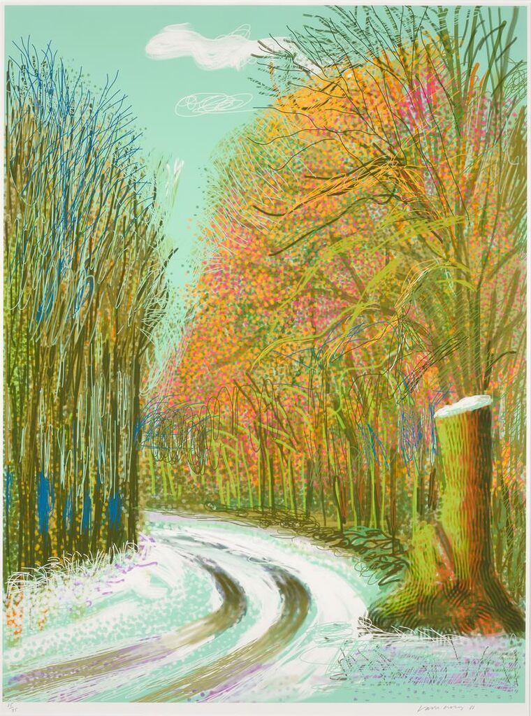 David Hockney - The Arrival of Spring in Woldgate, East Yorkshire in 2011 (twenty eleven) - 8 January