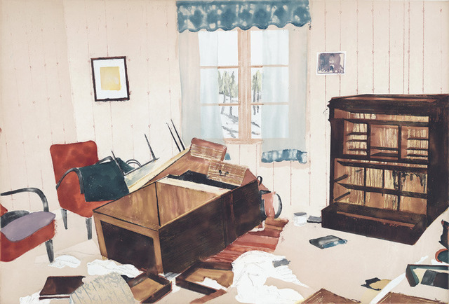 Mamma Andersson, ‘Abandoned’, 2008, Print, Color spit bite and sugar lift aquatints with aquatint and soft ground etching, Crown Point Press