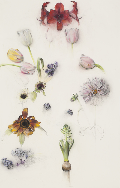 Linda Etcoff, ‘Winter, Spring, Summer’, 2019, Drawing, Collage or other Work on Paper, Pastel, charcoal and crayon on paper, Clark Gallery