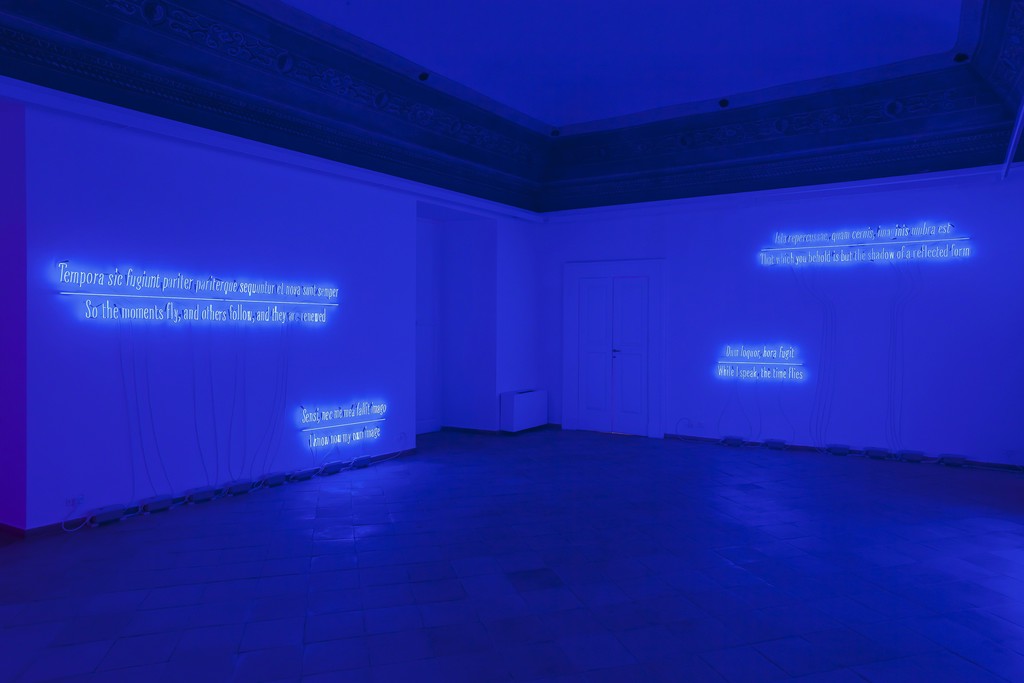 Joseph Kosuth, "Maxima Proposito (Ovidio)", 2017
installation view Joseph Kosuth, "Maxima Proposito (Ovidio)", 2017
installation view