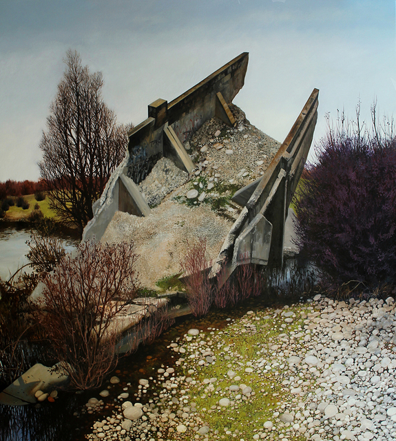 Jessica Hess, ‘Can't Get There From Here II’, 2019, Painting, Oil and acrylic on canvas, Hashimoto Contemporary