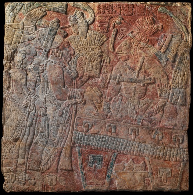 Chakalte', ‘Relief with Enthroned Ruler’, late 8th century, The Metropolitan Museum of Art
