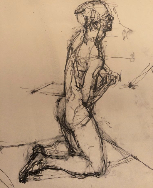 William Boyd Woods, ‘Kneeling Male Nude’, 2018, Robert Kananaj Gallery