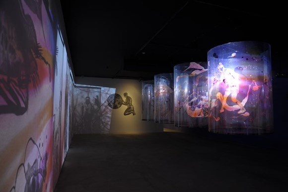 Transgressions, video/shadow play installation, 2001 Transgressions, video/shadow play installation, 2001