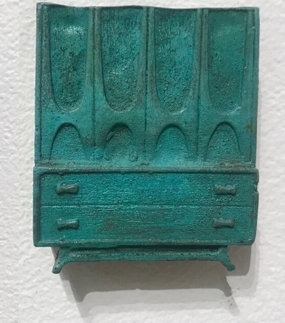 Elizabeth Folk, ‘Dresser’, 2019, Sculpture, Bronze with cupric nitrate and menstrual blood patina, LAUNCH LA