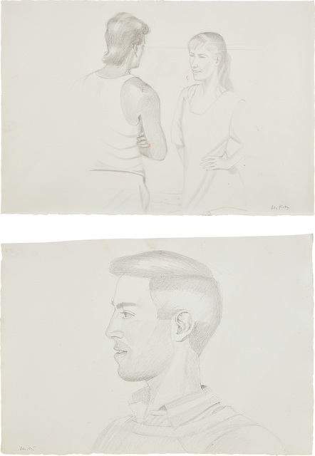 Alex Katz, ‘Two works: (i) Beach Encounter; (ii) Vincent’, Phillips