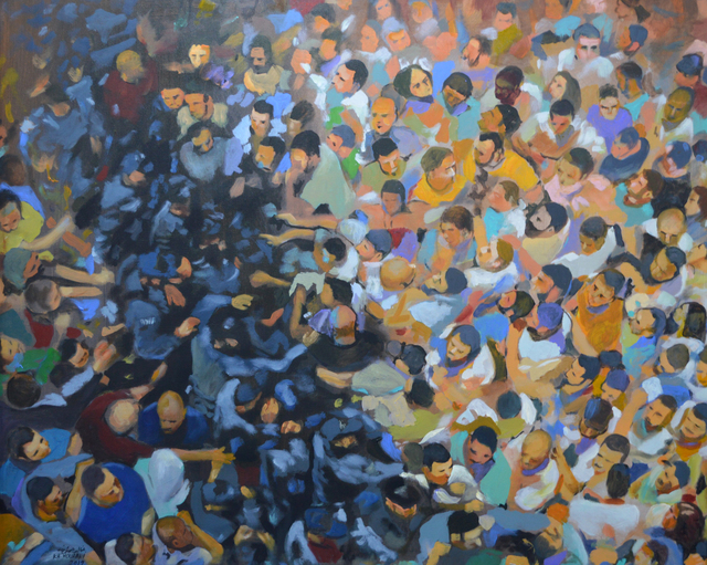 Khaled Hourani, ‘Dispersed Crowds’, 2019, Zawyeh Gallery