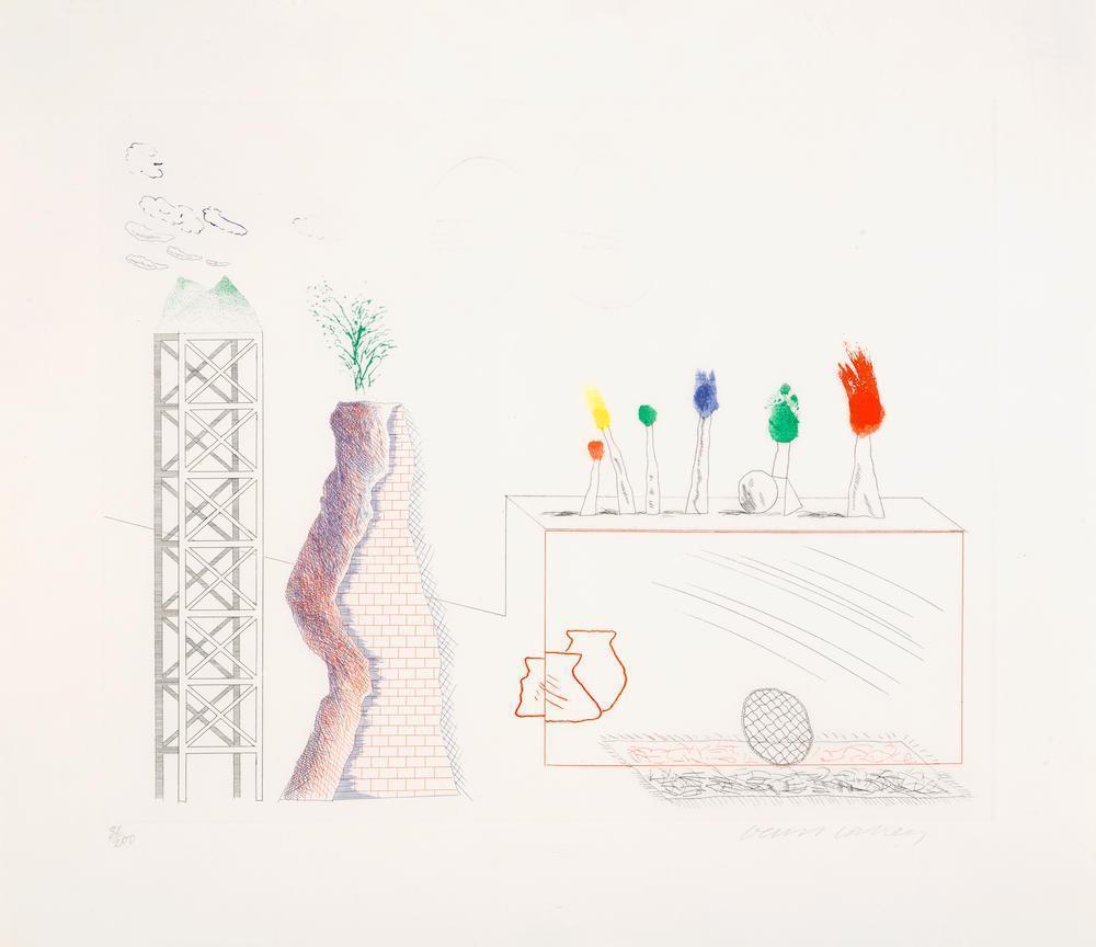 David Hockney - A Tune; and I Say They Are, From The Blue Guitar (M.C.A.T. 180; 193)