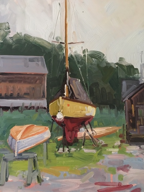 Benjamin Lussier, ‘The Workshop’, 2018, Painting, Oil on panel, Grenning Gallery
