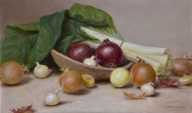 Gracie Devito, ‘Onions and Swiss Chard’, Anderson Fine Art Gallery