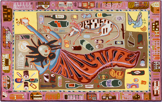 Grayson Perry, ‘Don't Look Down’, 2019, Textile Arts, 100% pure new wool, Victoria Miro