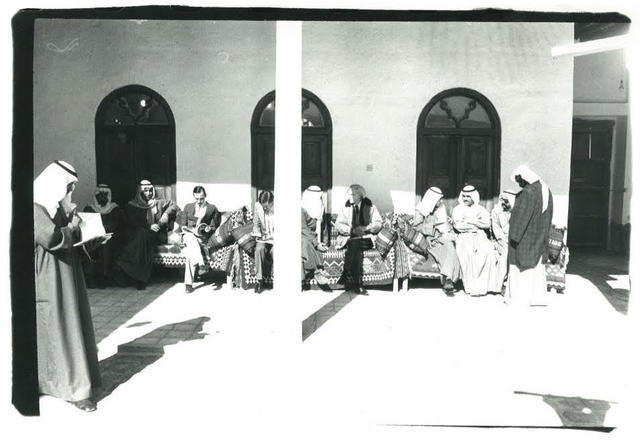 Andy Warhol, ‘Andy Warhol, Photograph with Fred Hughes and Jed Johnson in Kuwait, 1977’, 1977, Hedges Projects