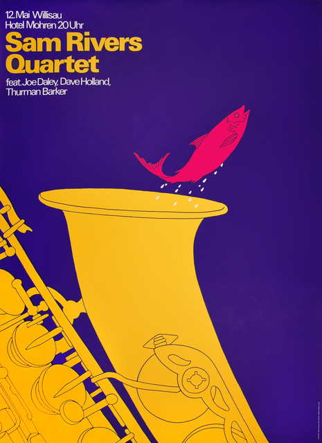 Niklaus Troxler, ‘Sam Rivers Quartet Willisau - Fish in Saxophone’, 1979, Omnibus Gallery