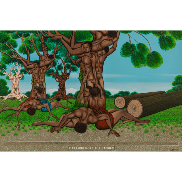 Chéri Samba, ‘L'attachement aux racines’, 2010, PIASA