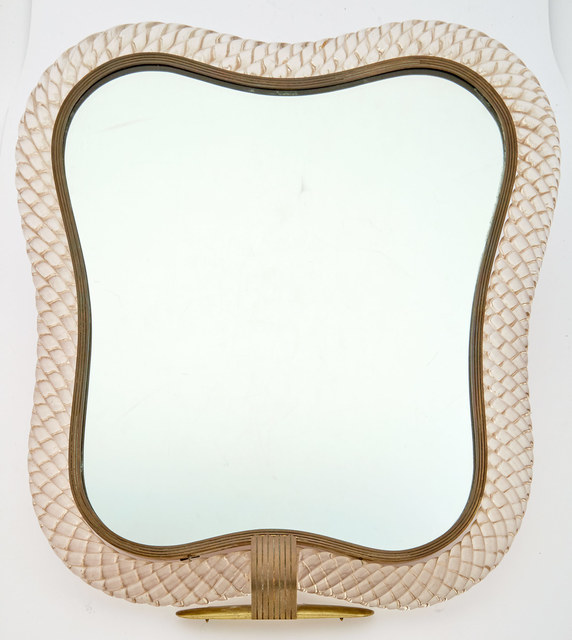 ‘Venini Murano Glass and Brass Table Mirror’, Design/Decorative Art, Doyle