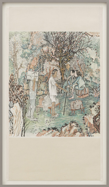Yun-Fei Ji 季云飞, ‘Neighbor’, 2014, Drawing, Collage or other Work on Paper, Ink and color on Xian paper, Zeno X Gallery