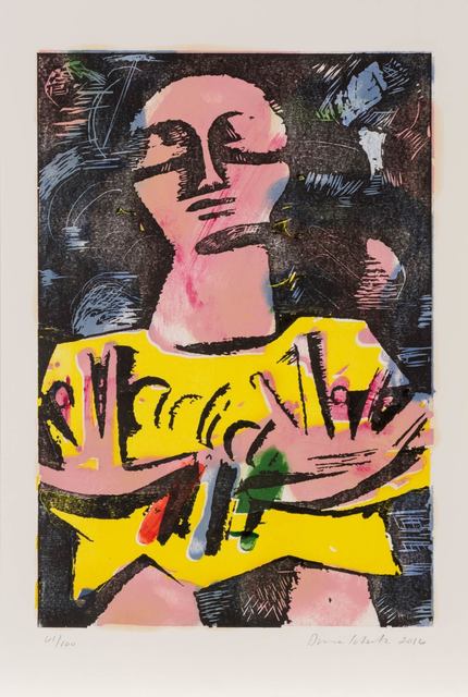 Dana Schutz, ‘Sleepwalker’, 2016, Print, Woodcut and color monotype on paper, Doyle
