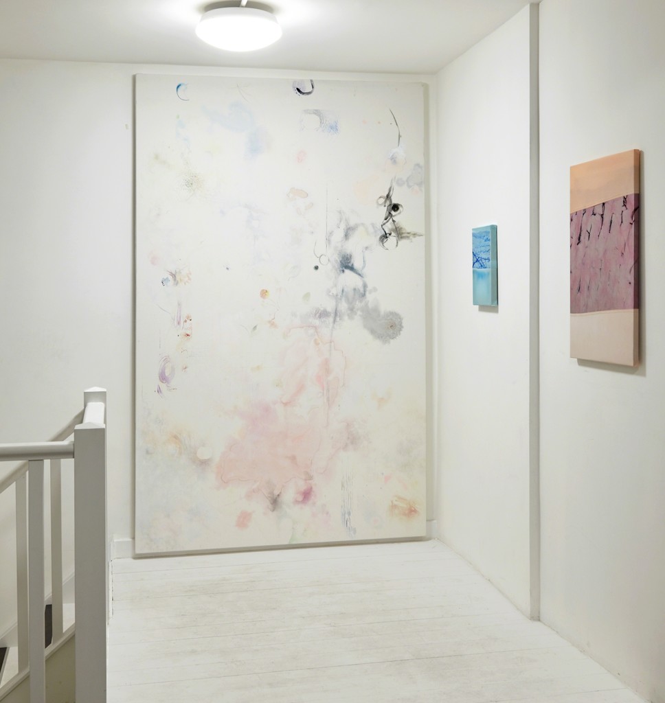 From left to right: Anna Klimentchenko: Untitled 2, 2016; Josefina Nelimarkka: Plexus fleetingly: toneme, 2016; mneme, 2017 | Image Courtesy of Ione & Mann | Exhibition Photograpy: Matt Spour | Artwork copyright: the artists, Anna Klimentchenko and Josefina Nelimarkka | All Rights Reserved. From left to right: Anna Klimentchenko: Untitled 2, 2016; Josefina Nelimarkka: Plexus fleetingly: toneme, 2016; mneme, 2017 | Image Courtesy of Ione & Mann | Exhibition Photograpy: Matt Spour | Artwork copyright: the artists, Anna Klimentchenko and Josefina Nelimarkka | All Rights Reserved.