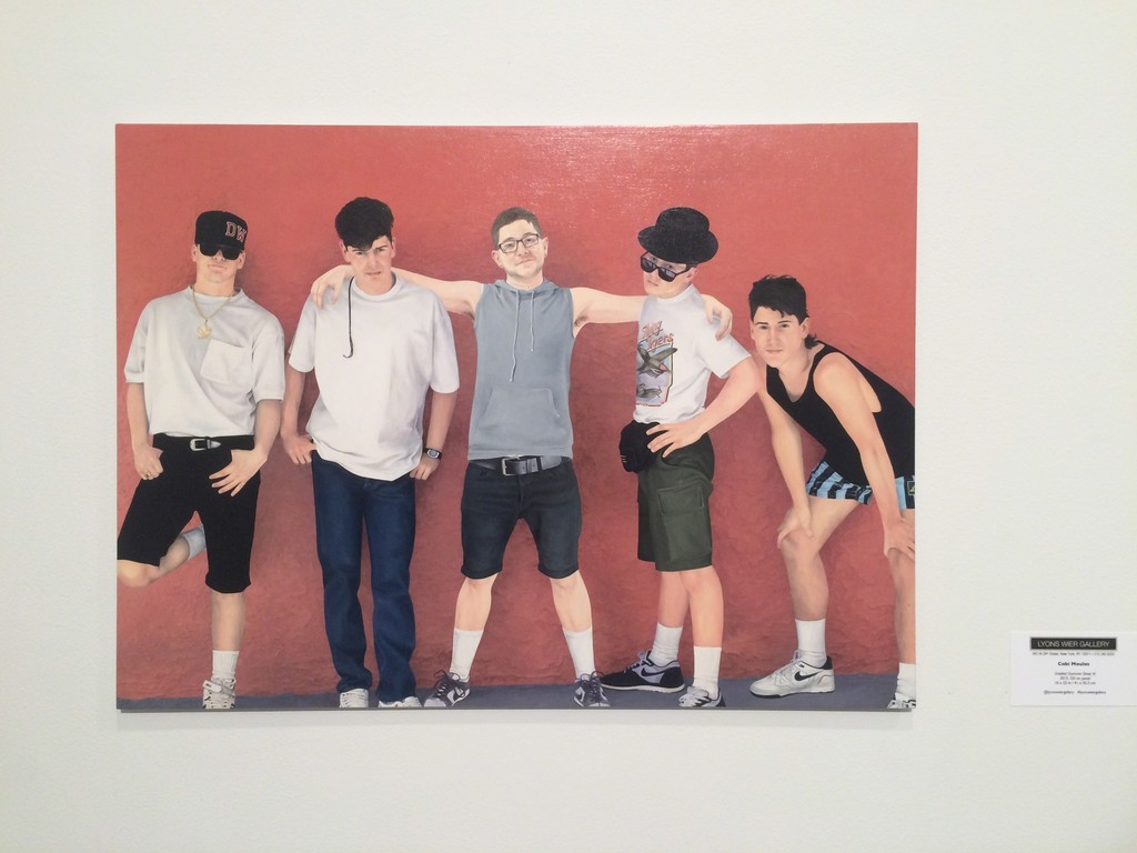 Cobi Moules "Untitled (Summer Shoot 4)" oil on panel Cobi Moules "Untitled (Summer Shoot 4)" oil on panel