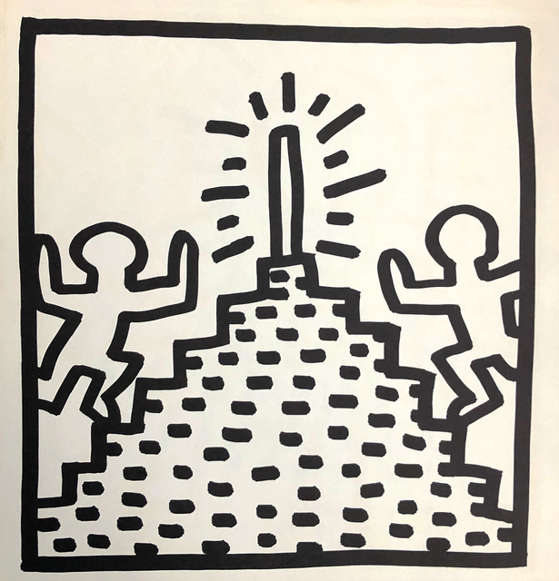 Keith Haring, ‘Keith Haring (untitled) Pyramid lithograph 1982’, 1982, Lot 180
