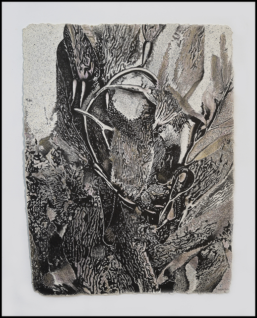 Frédéric Choisel, ‘Alga Alligata 4 ’, 2020, Painting, Sumi Ink, graphite, metallic pigment and acrylic on paper, Andra Norris Gallery
