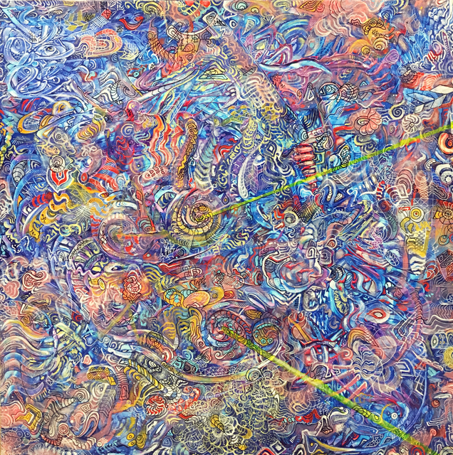 Ethan Meyer, ‘Tides Rolling in from the Abyss’, 2017, Painting, Acrylic Paint on Canvas, Duane Reed Gallery