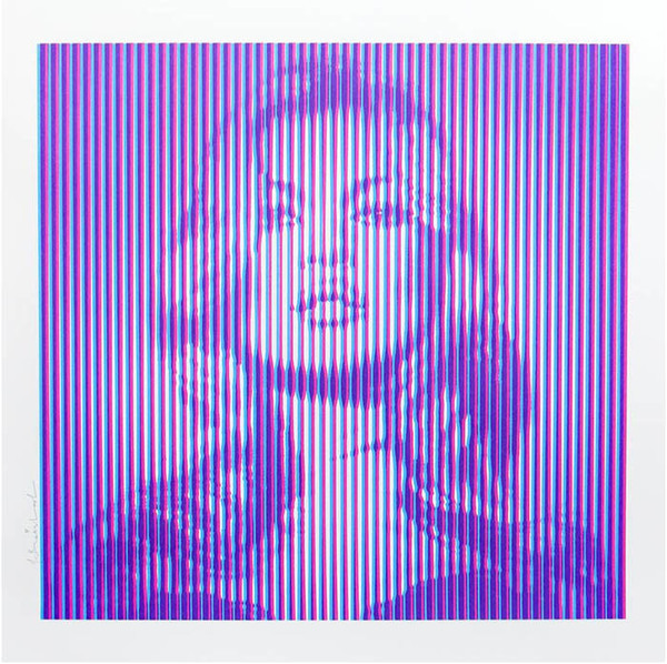 Mr. Brainwash, ‘FAME MOSS (CYAN ON MAGENTA)’, 2015, Marcel Katz Art