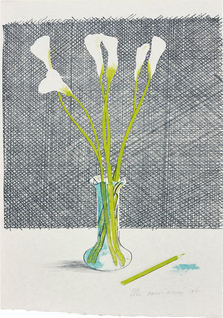 David Hockney, ‘Lillies, from Europäische Graphik No VII’, 1971, Phillips