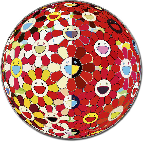 Takashi Murakami, ‘Flowerball Red (3d) The Magic Flute’, 2010, Gallery Delaive