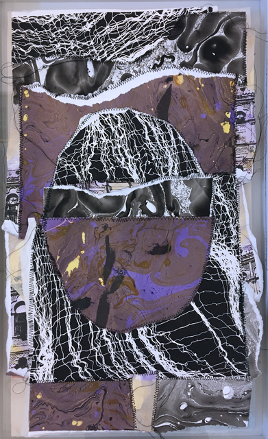 Loren Abbate, ‘Space Egg’, 2018, Drawing, Collage or other Work on Paper, Serigraph with hand embellishments, Deep Space Gallery