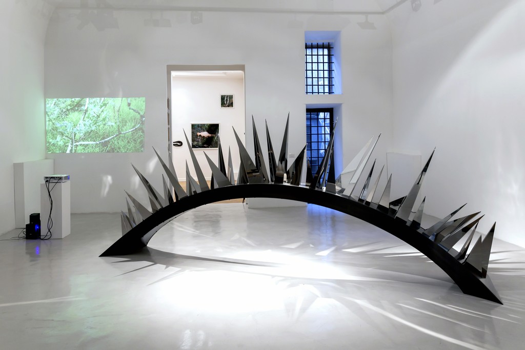 Elaine Byrne, Tested, 2016, steel and Hellgoer, 2016, video Elaine Byrne, Tested, 2016, steel and Hellgoer, 2016, video