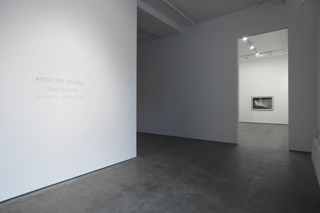 Installation view of Anthony McCall: Split Second at Sean Kelly, New York
December 14, 2018 - January 26, 2019
Photography: Jason Wyche, New York
Courtesy: Sean Kelly, New York Installation view of Anthony McCall: Split Second at Sean Kelly, New York
December 14, 2018 - January 26, 2019
Photography: Jason Wyche, New York
Courtesy: Sean Kelly, New York