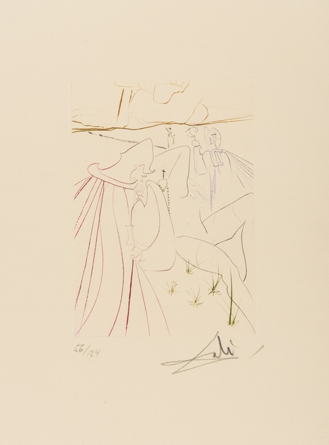 Salvador Dalí, ‘La Ressuscitée (M & L 561c; Field 72-8J)’, 1972, Print, Etching printed in colours, Forum Auctions