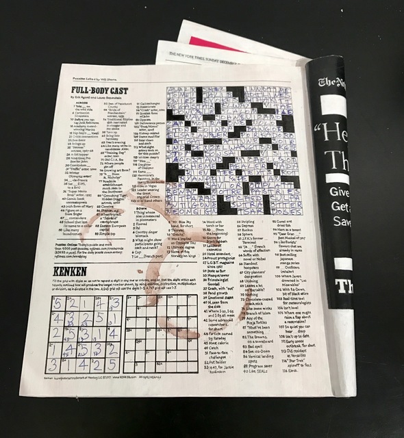 Randall Rosenthal, ‘NY Times Crossword, 12/17/17’, 2017, The Vickers Collection