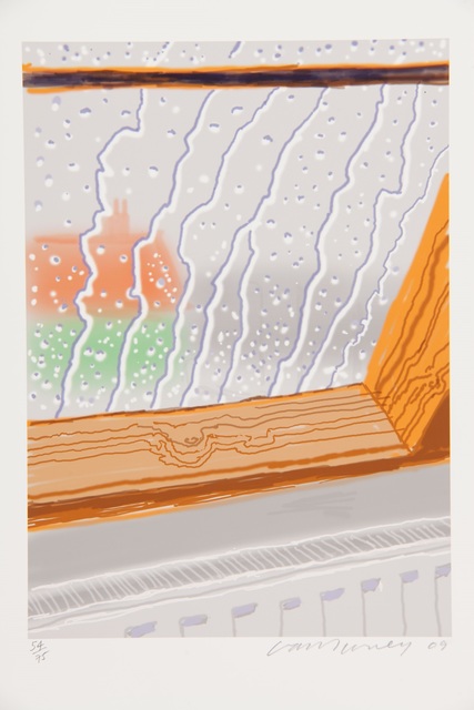 David Hockney, ‘Rain on the Studio Window’, 2009, RAW Editions Gallery Auction