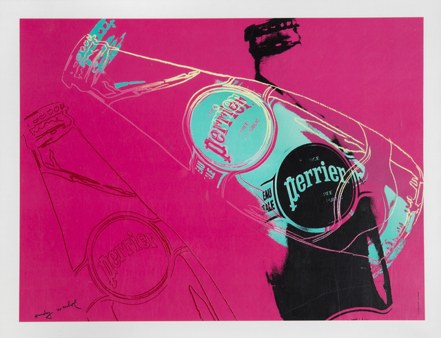 Andy Warhol, ‘Perrier (Pink)’, 1983, Print, Offset lithograph, printed later, Julien's Auctions