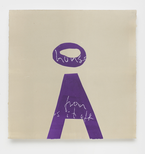 Magne Furuholmen, ‘alpha-beta ‘A’’, 2009, Print, Monotype with drypoint on Somerset 410gsm white satin, Paul Stolper Gallery
