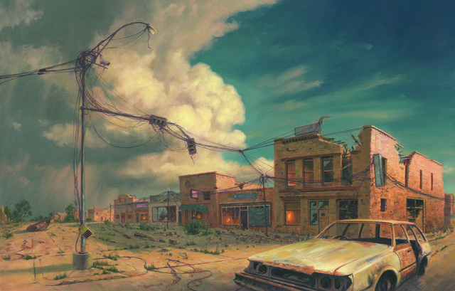 Mark Harrison, ‘Main Street Apocalypse’, 2019, Painting, Oil on linen, IX Gallery