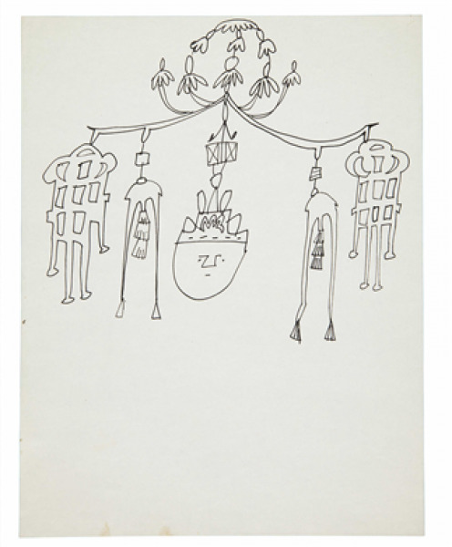 Andy Warhol, ‘Chime with Spirit Head’, 1954, Dean Borghi Fine Art